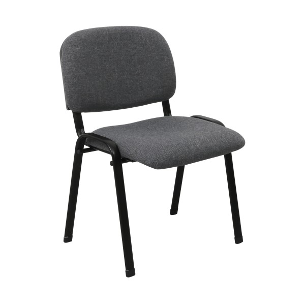 Καρέκλα επισκέπτη από ύφασμα σε γκρι χρώμα WC-03F1 55x43x79