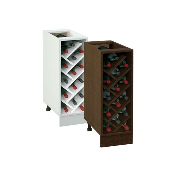 Μπουκαλοθήκη κουζίνας επιδαπέδια, No 280, Genomax