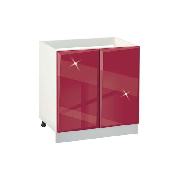 Ντουλάπι κουζίνας επιδαπέδιο για νεροχύτη 80εκ., MDF, No 800, Genomax