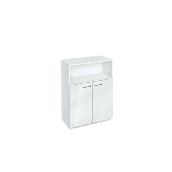 Βιβλιοθήκη Etazerka Ava 3 Λευκή, 78x33x112.3, Genomax