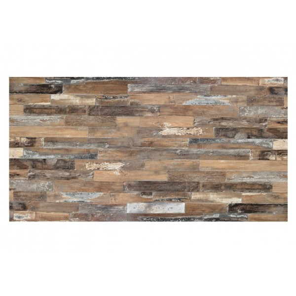 Πάγκος Τοίχου 60 εκ. βάθος, 0,8 εκ. πάχος, Rustik καφέ, Genomax