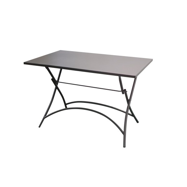 Τραπέζι πτυσσόμενο μεταλλικό γκρι MT10031-L110G 110x70x71 εκ