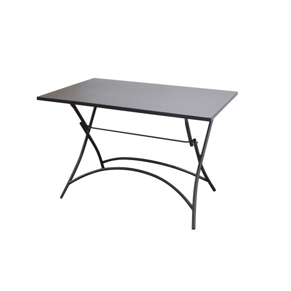 Τραπέζι πτυσσόμενο μεταλλικό καπουτσίνο MT10031-L110G 110x70x71 εκ