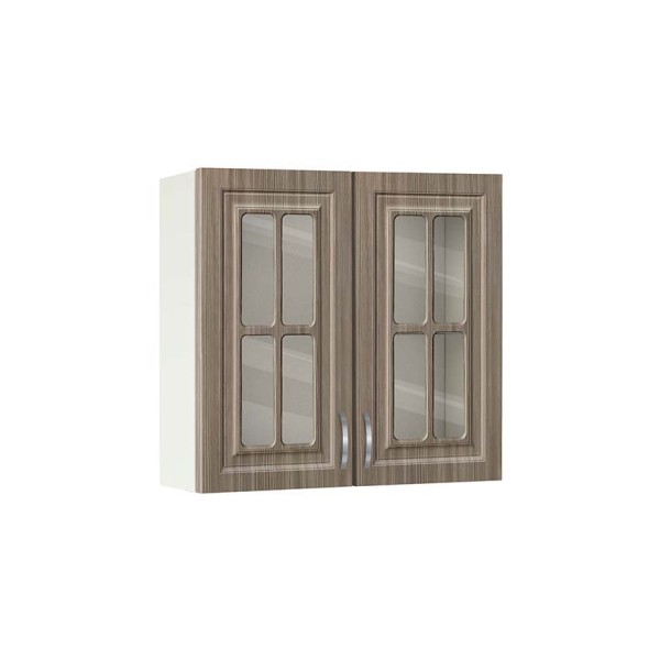 Ντουλάπι Κουζίνας κρεμαστό με τζάμι 80εκ, No 80B MDF, Genomax