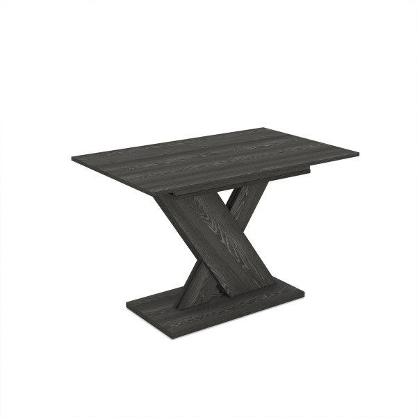 Τραπέζι επεκτεινόμενο γκρι Axi από μελαμίνη με σχέδιο στα πόδια 120+40x75x76εκ