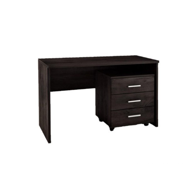 Γραφείο 120cm με τροχήλατη συρταριέρα βέγγε