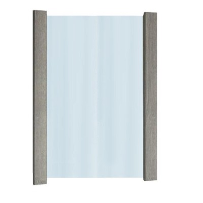 Καθρέπτης με 2 πήχες σταχτί