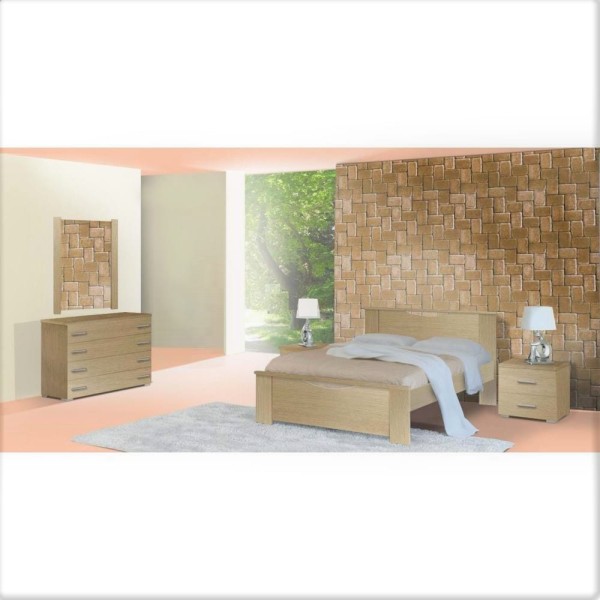 Σετ υπνοδωματίου "Χαμόγελο" δρυς 140x200