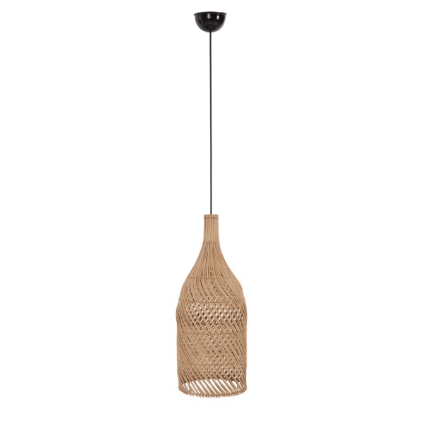 ΦΩΤΙΣΤΙΚΟ ΟΡΟΦΗΣ CARBOY HM7884 ΚΡΕΜΑΣΤΟ ΑΠΟ RATTAN ΣΕ ΦΥΣΙΚΟ ΧΡΩΜΑ Φ28x163,5Yεκ.