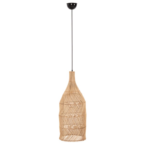ΦΩΤΙΣΤΙΚΟ ΟΡΟΦΗΣ THEON HM7888 ΚΡΕΜΑΣΤΟ ΑΠΟ RATTAN ΣΕ ΦΥΣΙΚΟ ΧΡΩΜΑ Φ22x148Υ εκ.