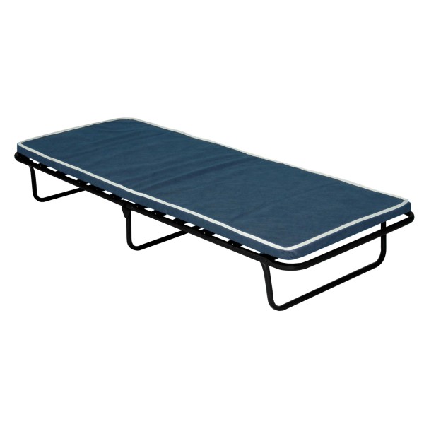 Κρεββάτι πτυσσόμενο εκστρατείας ράντζο Simple μεταλλικό με 12 ορθοπεδικές τάβλες 4εκ στρώμα 36022 190x80x32εκ