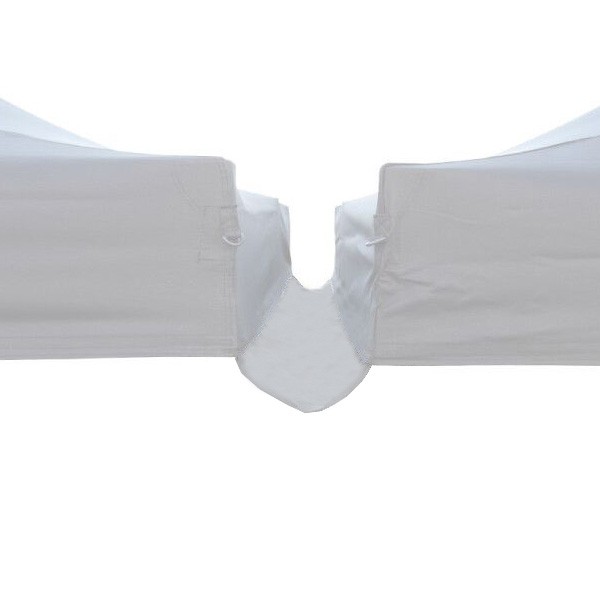 Υδρορροή λούκι ένωμα για κιόσκι τέντα 3x3 πτυσσόμενο υφασμάτινο PVC 260gm αδιάβροχο λευκό 40x30x30εκ