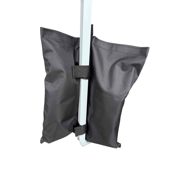 Βάρος Στήριξης για κιόσκι βάσεις άμμου σετ 4 τεμ μαύρο ύφασμα 600D oxford 12kg/τεμ 40x45.5cm