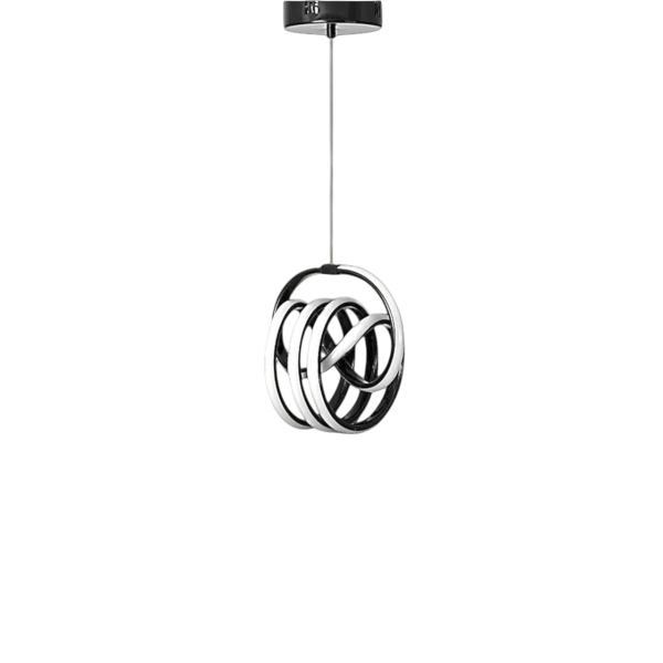 Φωτιστικό οροφής κρεμαστό LED IMZA 80 watt μαύρο αλουμινίου με τρείς επιλογές χρώματος φωτισμού 32x32x80εκ