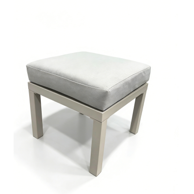 Σκαμπό αλουμινίου μπεζ κρεμ...