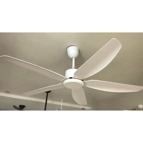 Ανεμιστήρας Οροφής LED 132cm Λευκός με Τηλεχειριστήριο,F502 30W LED Φωτισμό & Επιλογή 3 Χρωμάτων 30W