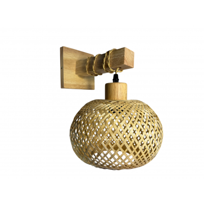 Boho Απλίκα Τοίχου Rattan...