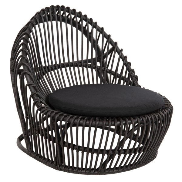 ΠΟΛΥΘΡΟΝΑ ENTROPY HM9840.03 ΜΑΥΡΟ RATTAN ΜΕ ΜΑΞΙΛΑΡΙ-ΜΑΥΡΟ 80x97x85Υεκ.